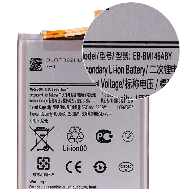 EB-BM146ABY-3.88V-6000mAh-Samsung-Phone-Battery