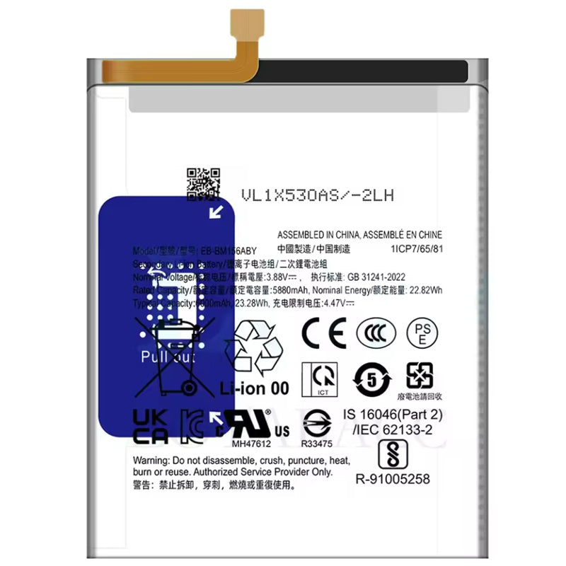 EB-BM156ABY-3.88V-6000mAh-Samsung-Phone-Battery