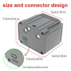 Tactacam Cellular Security Camera Replacement Battery Pack 7.2V 7000mAh Rechargeable Li-ion