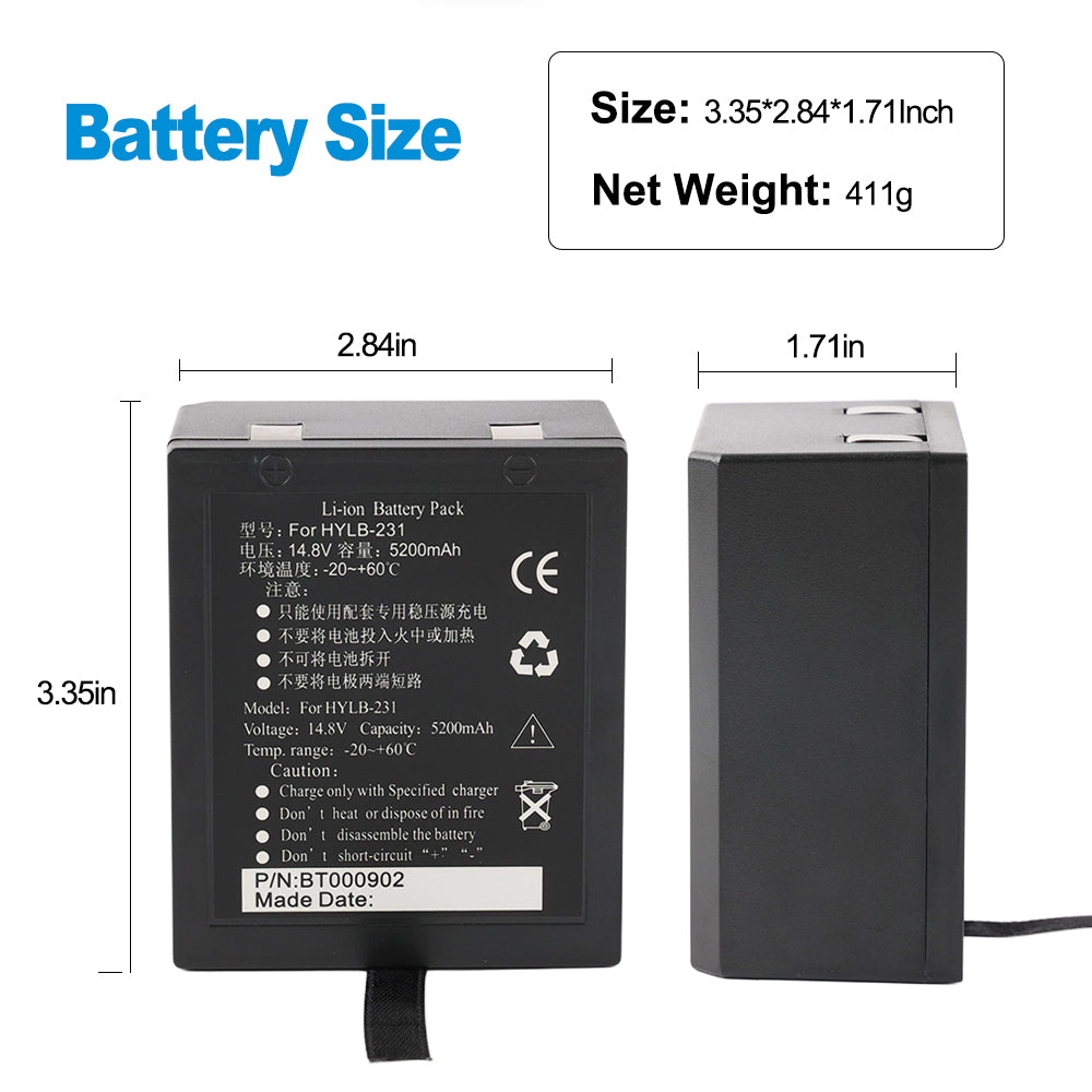 Edan-HYLB-231-14.8V-5200mAh-Medical-Battery