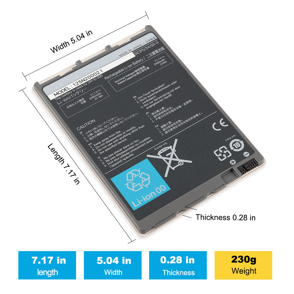 FUJIFILM-125N200021-2400mah-Battery