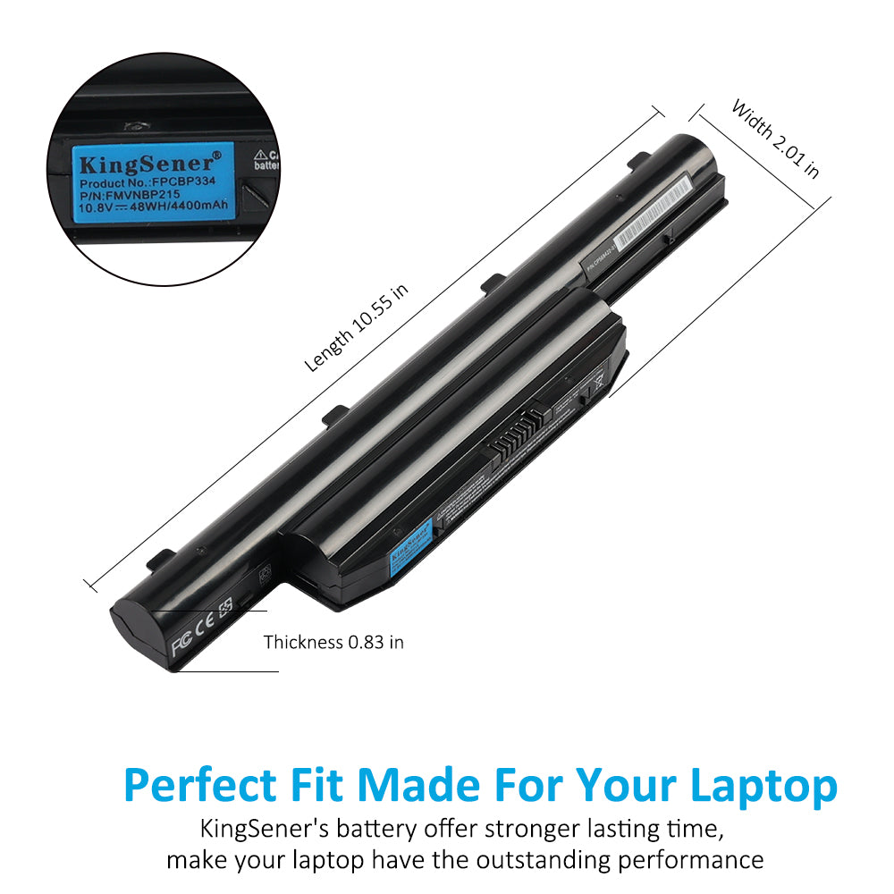 FPCBP334 Battery for Fujitsu LifeBook LH532 LH532AP LH522 4400mAh
