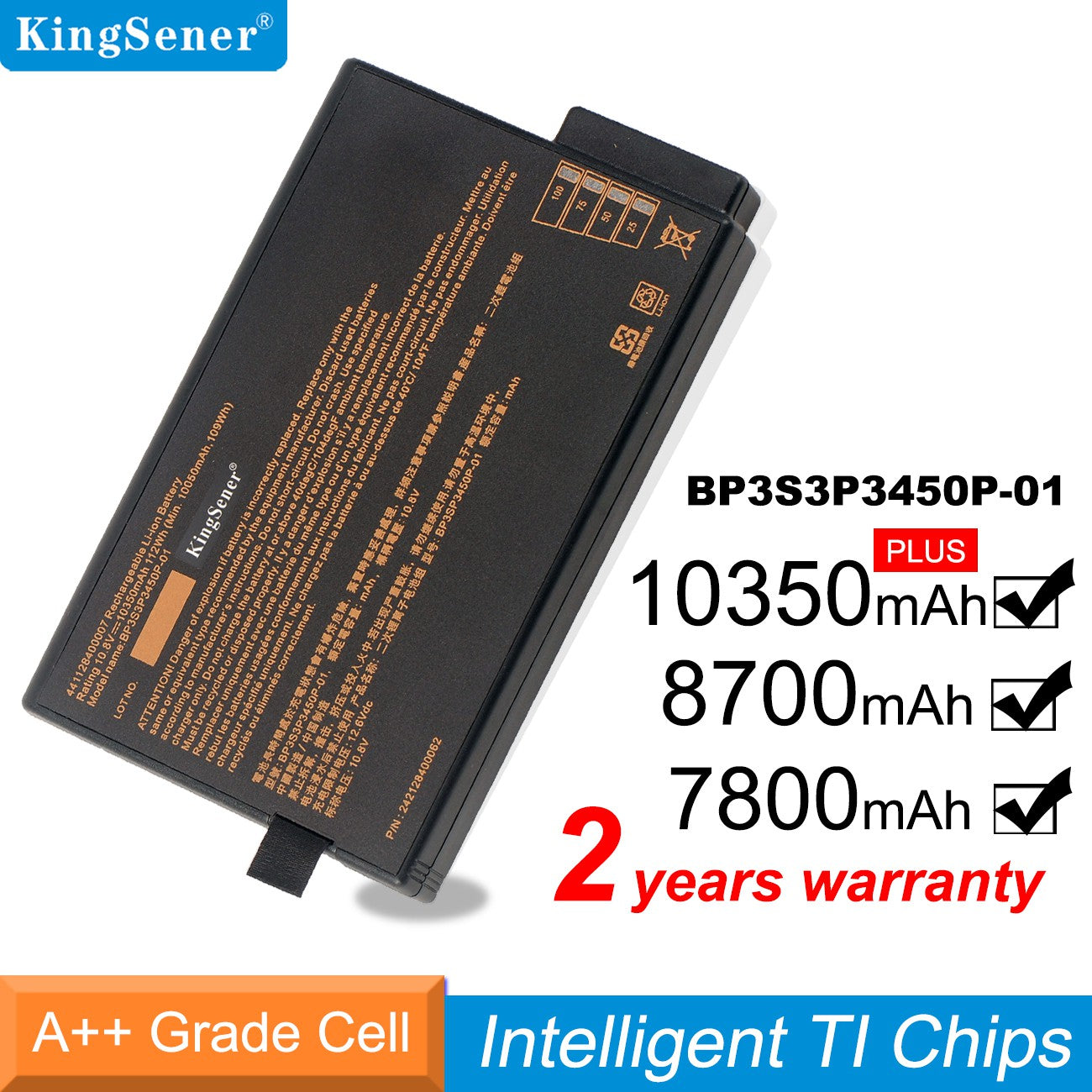 KingSener 10.8V 10350mAh Laptop Battery For Getac X500 V100 V1010 V200 M230 BP-LP2900/33-01PI BP3S3P3450P-01 441128400007 338911120104