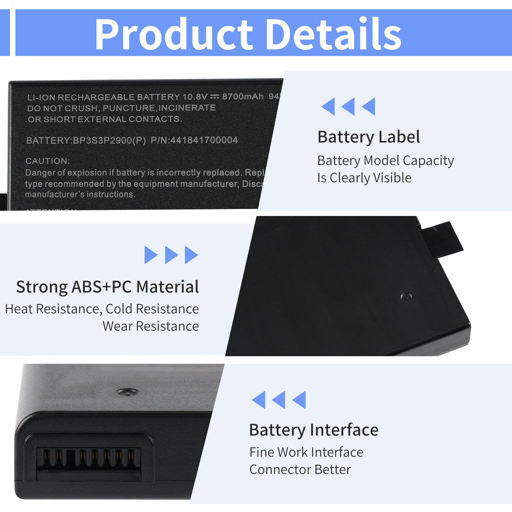 Getac-BP3S3P2900(P)-10.8V-94Wh-Laptop-Battery