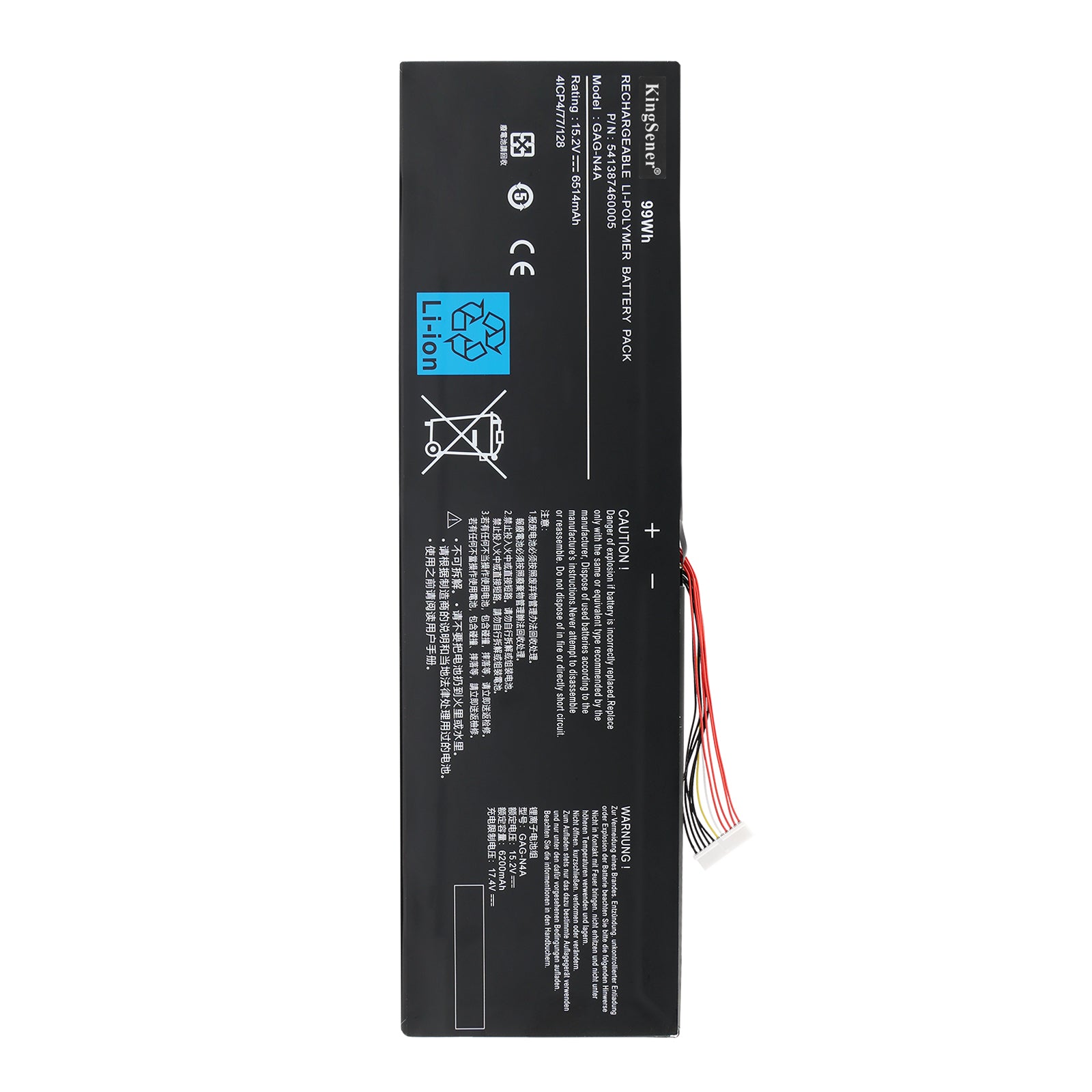 GAG-N4A Replacement Battery For Getac 15P YD-24-W10 YD-74US244SH 15.2V 99Wh