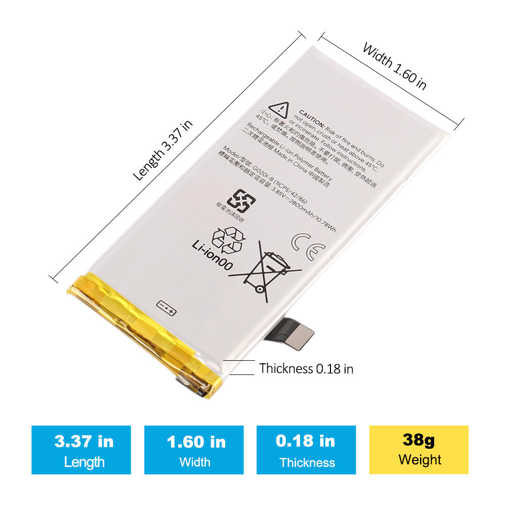 Google-G020I-B-3.85V-10.78WH-Phone-Battery