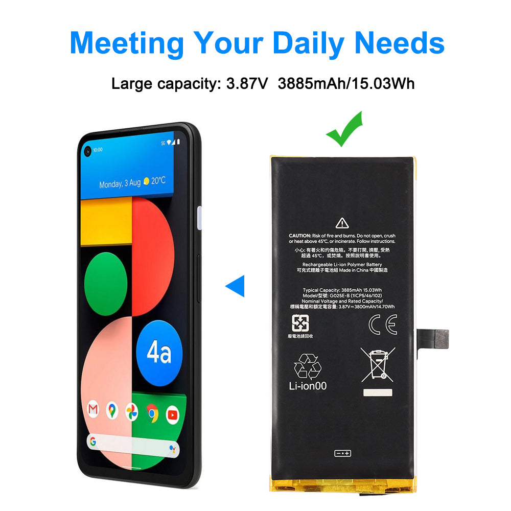 Google-G025E-B-3.87V-15.03Wh-Phone-Battery