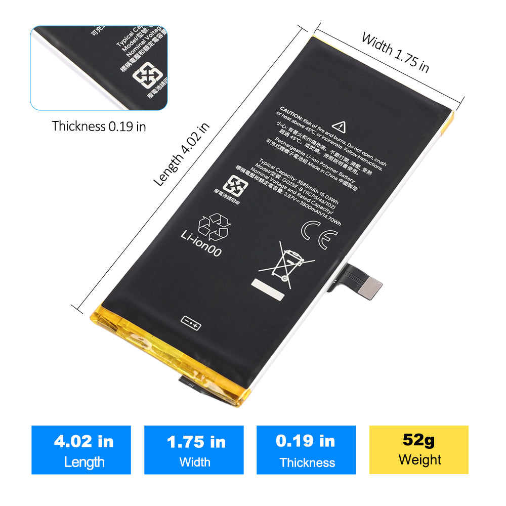 Google-G025E-B-3.87V-15.03Wh-Phone-Battery