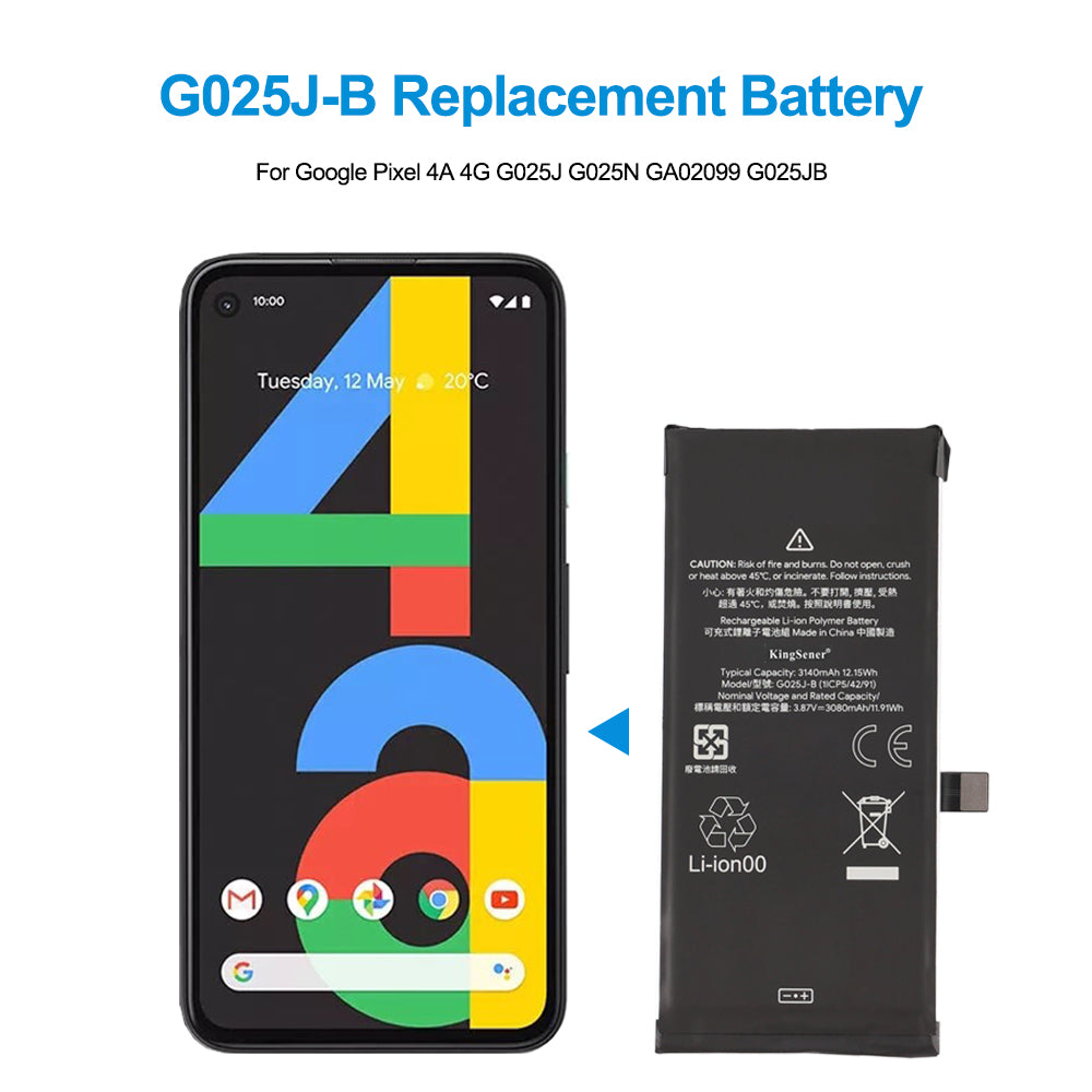 Google-G025J-B-3.87V-12.15WH-Phone-Battery