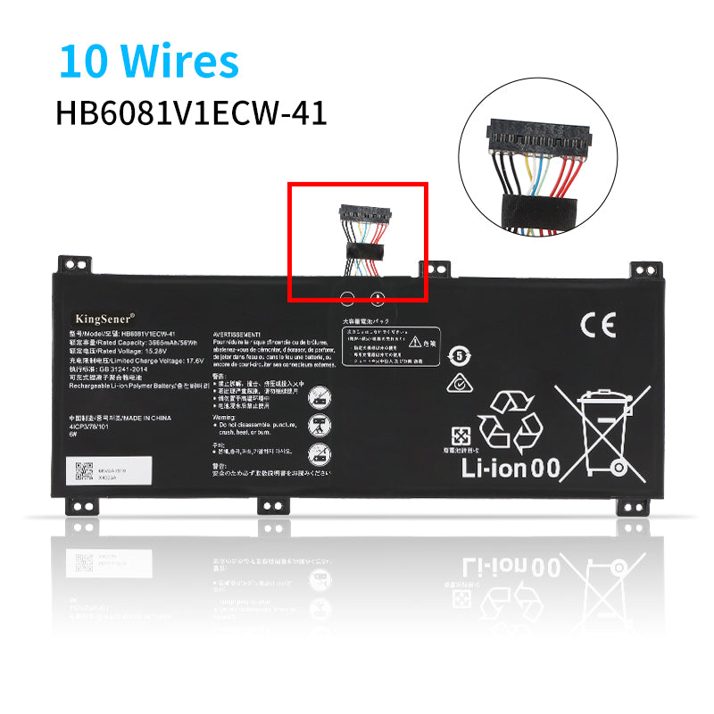 HB6081V1ECW-41 Huawei MateBook D16 Battery - MagicBook Pro Honor