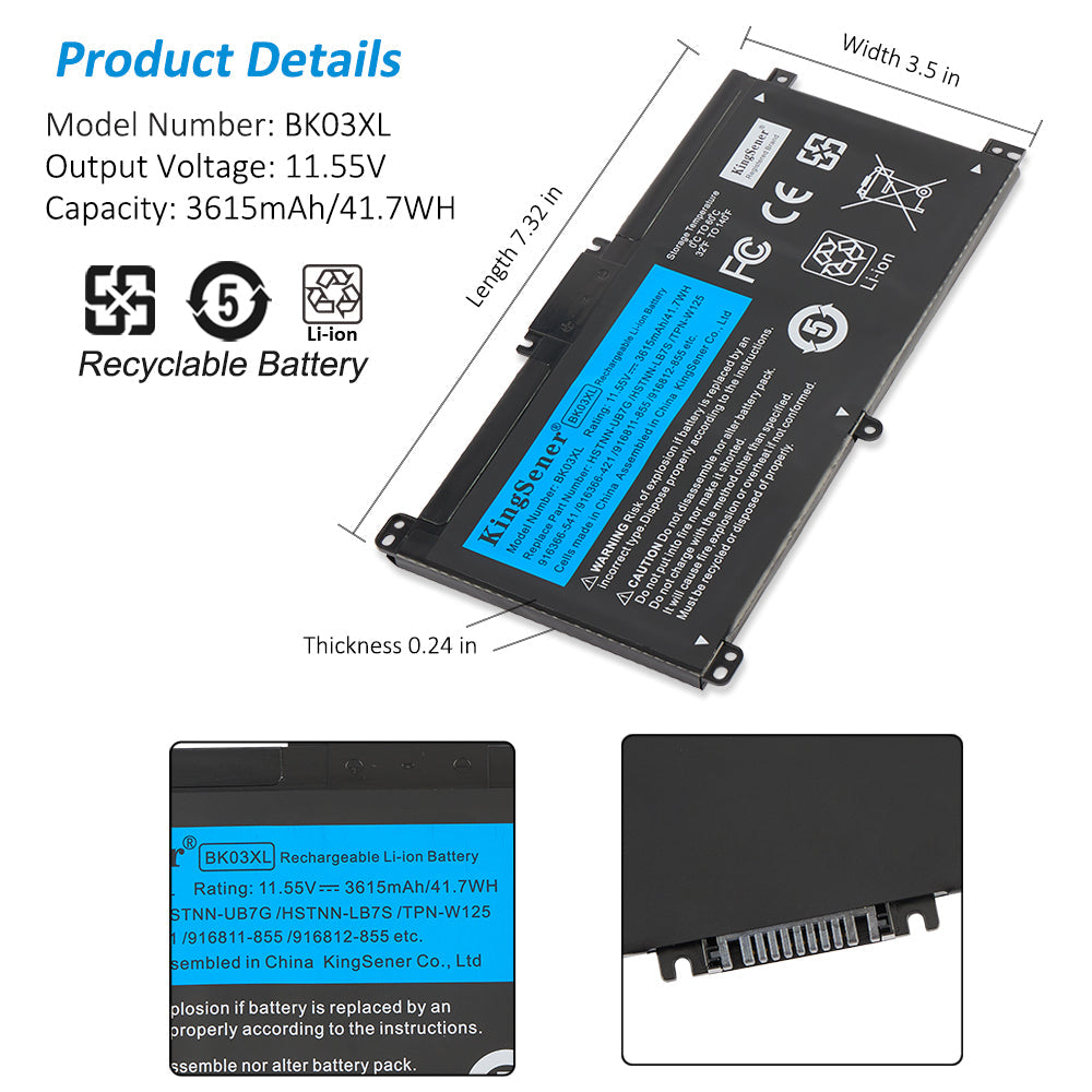 HP-41.7WH-3615mAh-BK03XL-Laptop-Battery