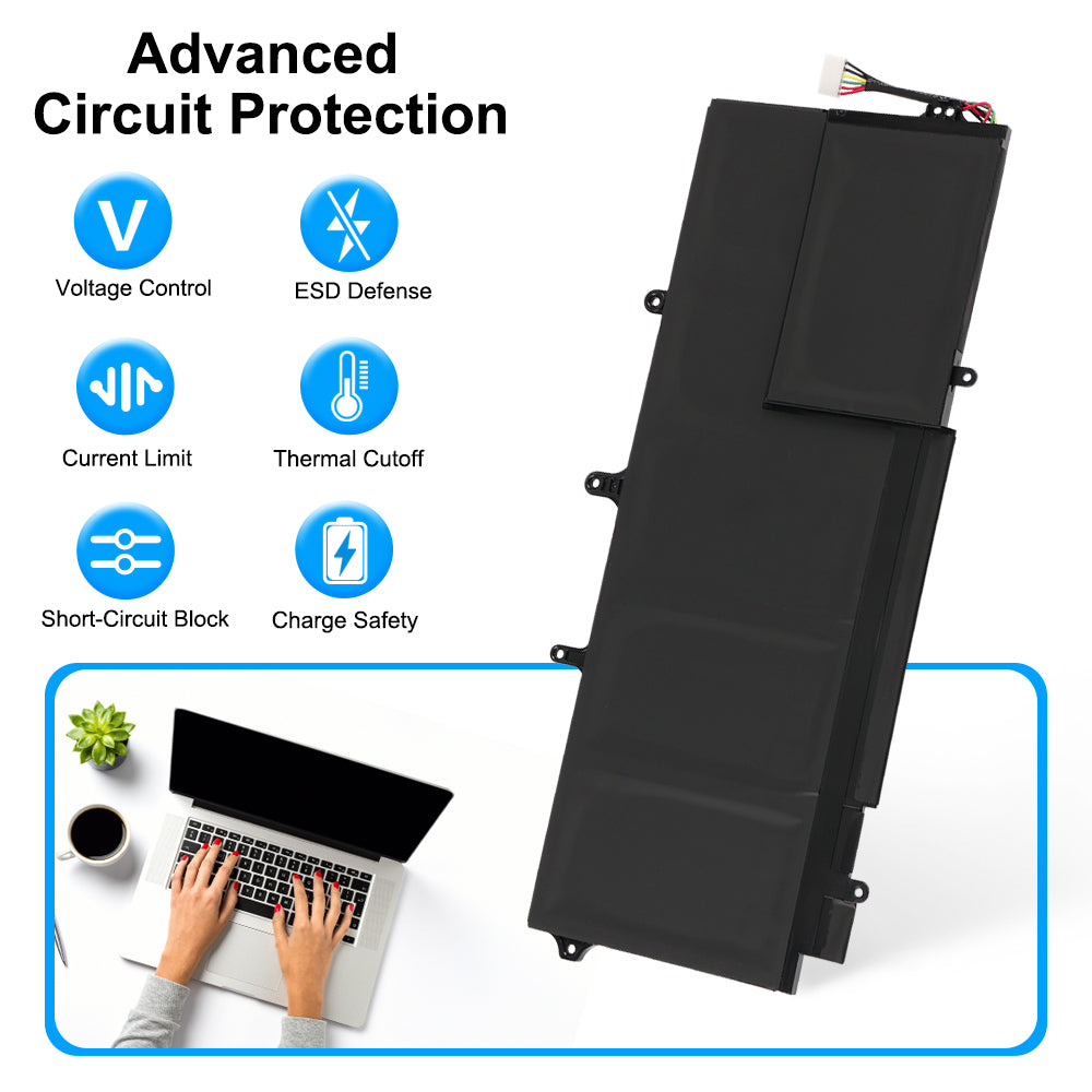 BL06XL battery with advanced circuit protection: voltage ESD current thermal short-circuit charge safety for HP EliteBook Folio ultrabook replacement