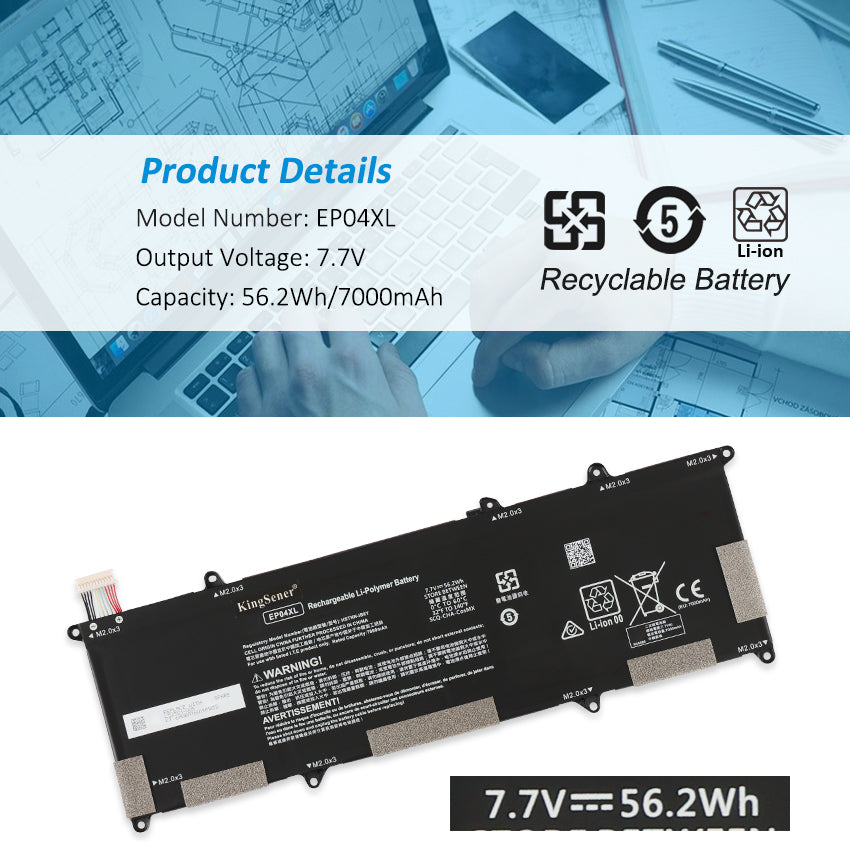HP Elite Dragonfly G1 2019シリーズ/G2 2020シリーズ バッテリー