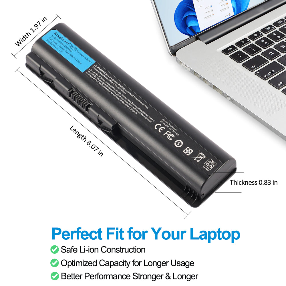 EV06 Laptop Battery For HP Pavilion DV4 DV5 DV6 Series - Perfect Fit For Your Laptop