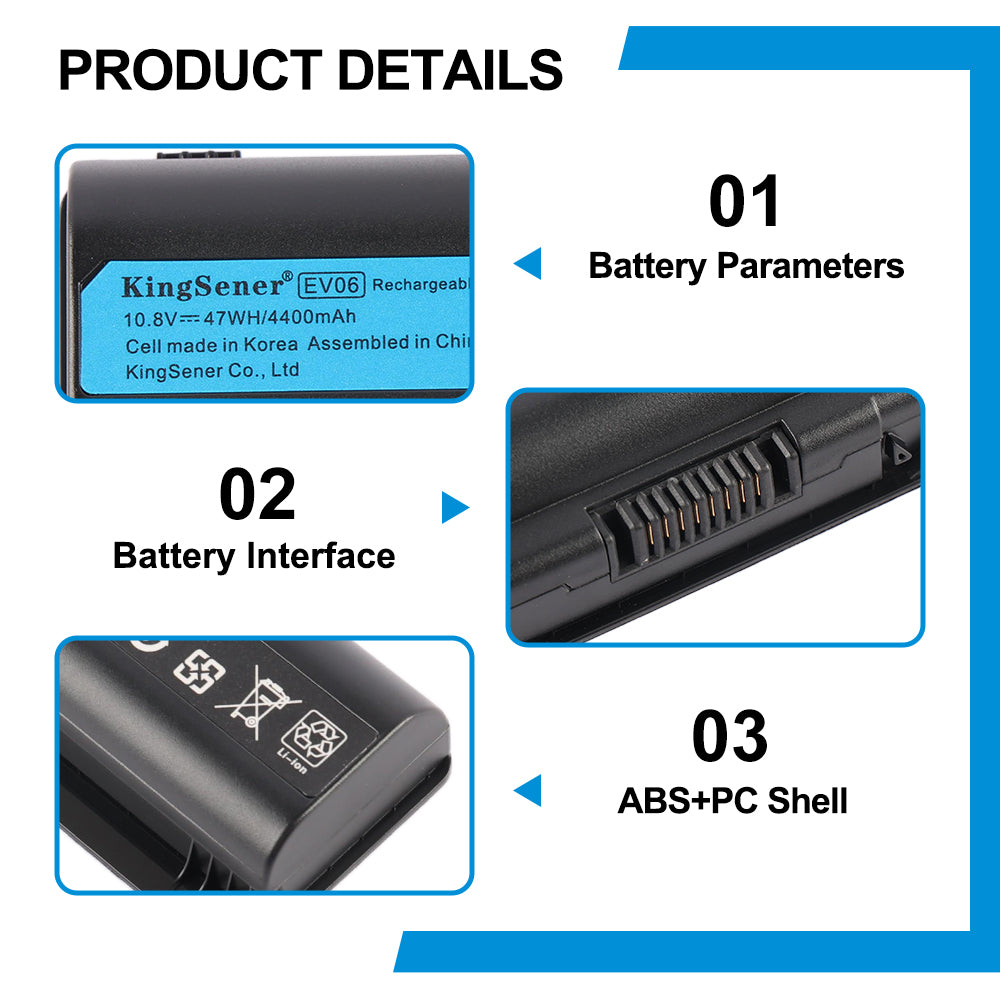 EV06 Laptop Battery For HP Pavilion DV4 DV5 DV6 Series - Product Details