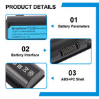 EV06 Laptop Battery For HP Pavilion DV4 DV5 DV6 Series - Product Details