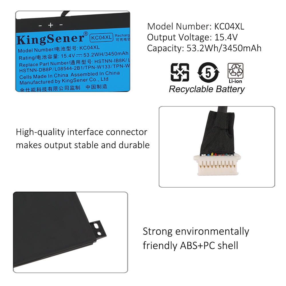 HP-KC04XL-3450mAh