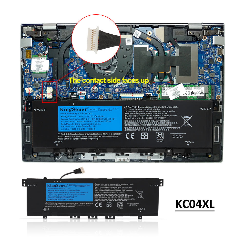 HP-KC04XL-3450mAh