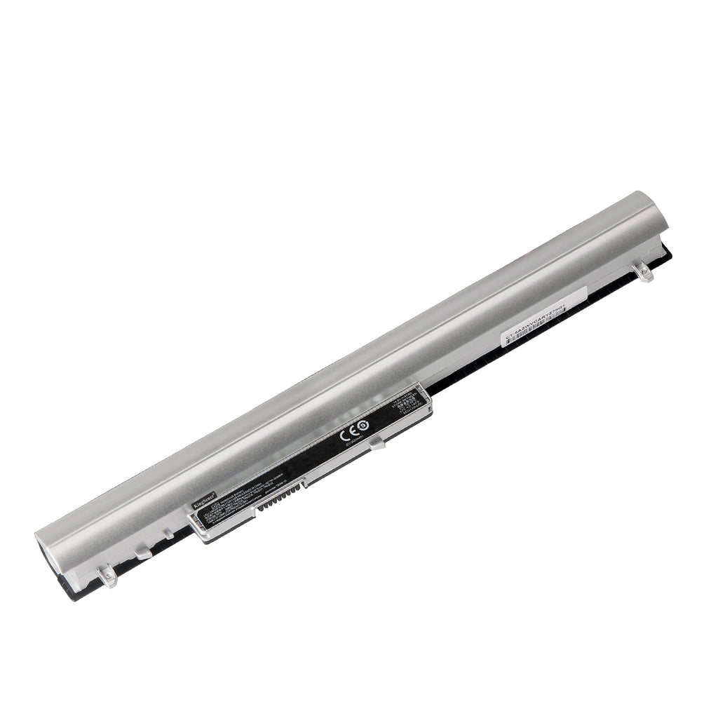 LA04 silver replacement laptop battery 14.8V 41Wh 2620mAh Li-ion for HP Pavilion, white background