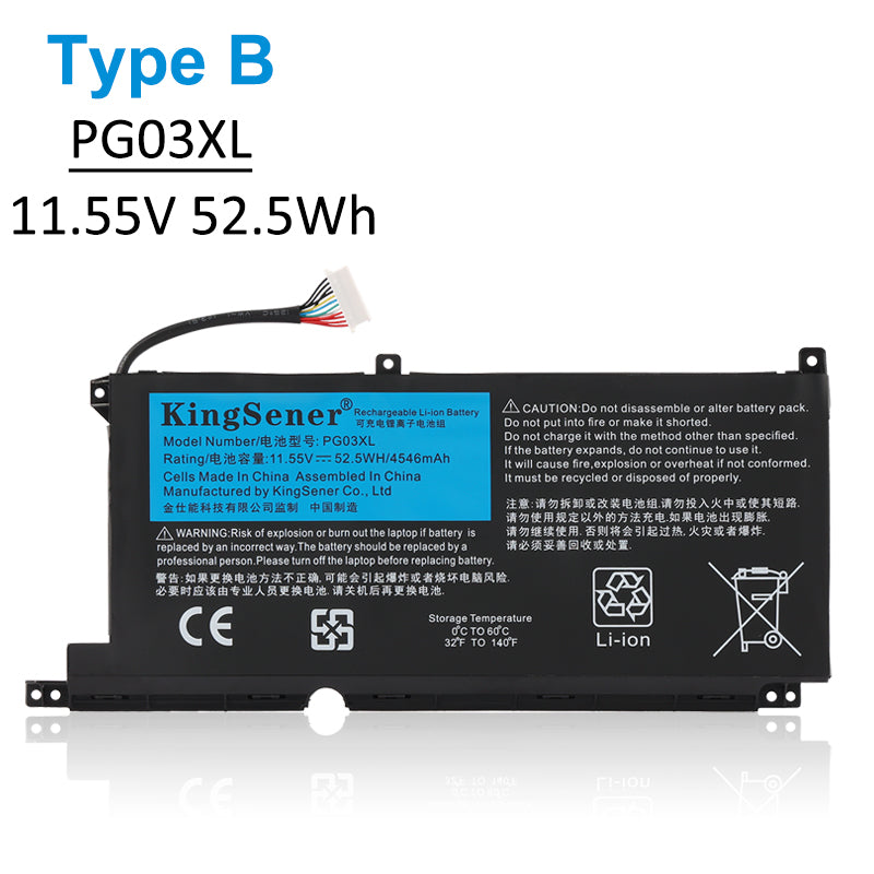 Kingsener PG03XL laptop battery for HP Pavilion Gaming 15-DK dk0003nq 15-dk0020TX