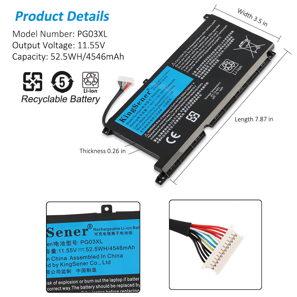 HP-PG03XL-11.55V-4546mAh-Laptop-Battery
