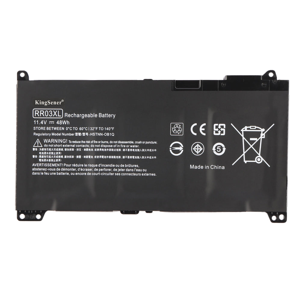 HP RR03XL replacement Li-ion laptop battery 11.4V 48Wh white background product main image