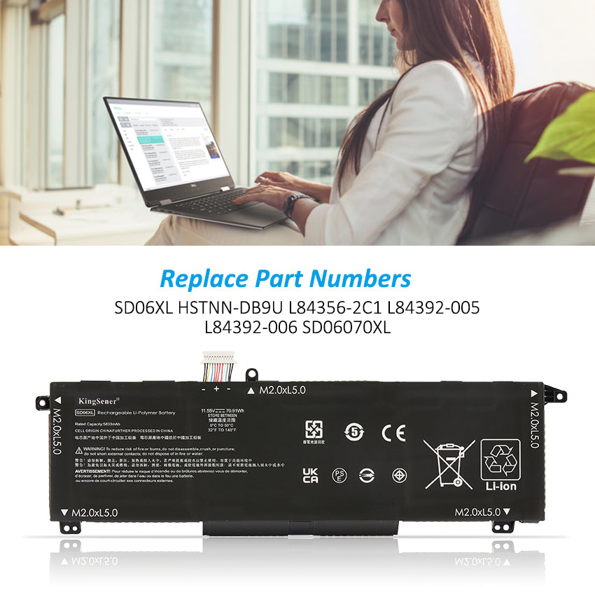 Batterie SD03XL 52,5Wh Pour HP Omen 15-ek0xxx / En0xxx - Compatible Avec Plusieurs Références HP