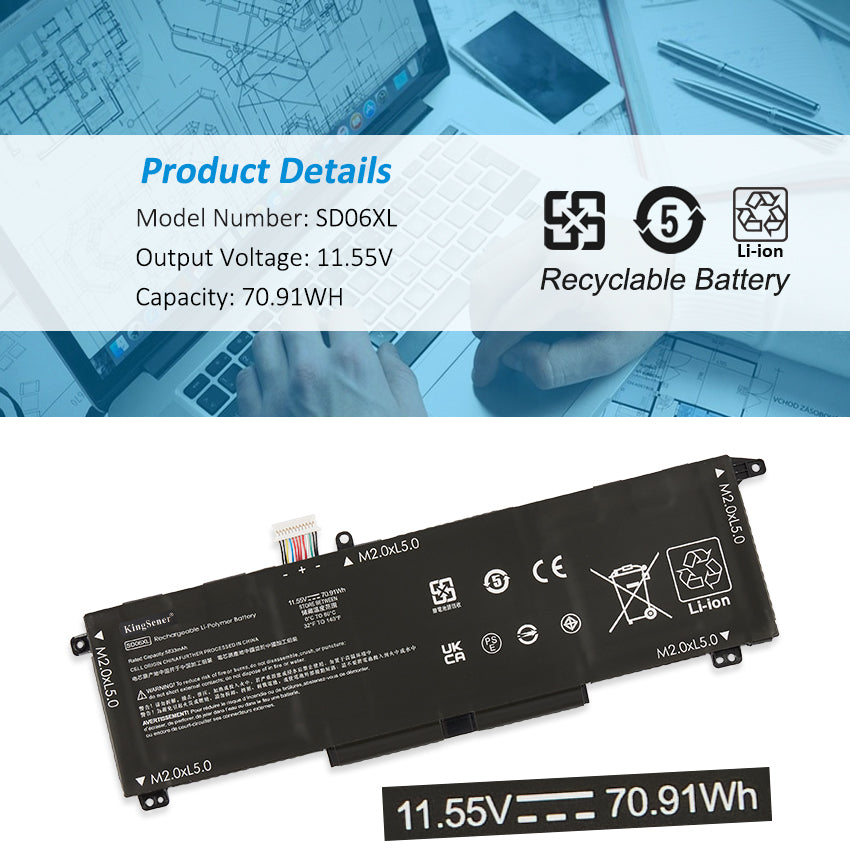 HP-SD06XL-70.91WH