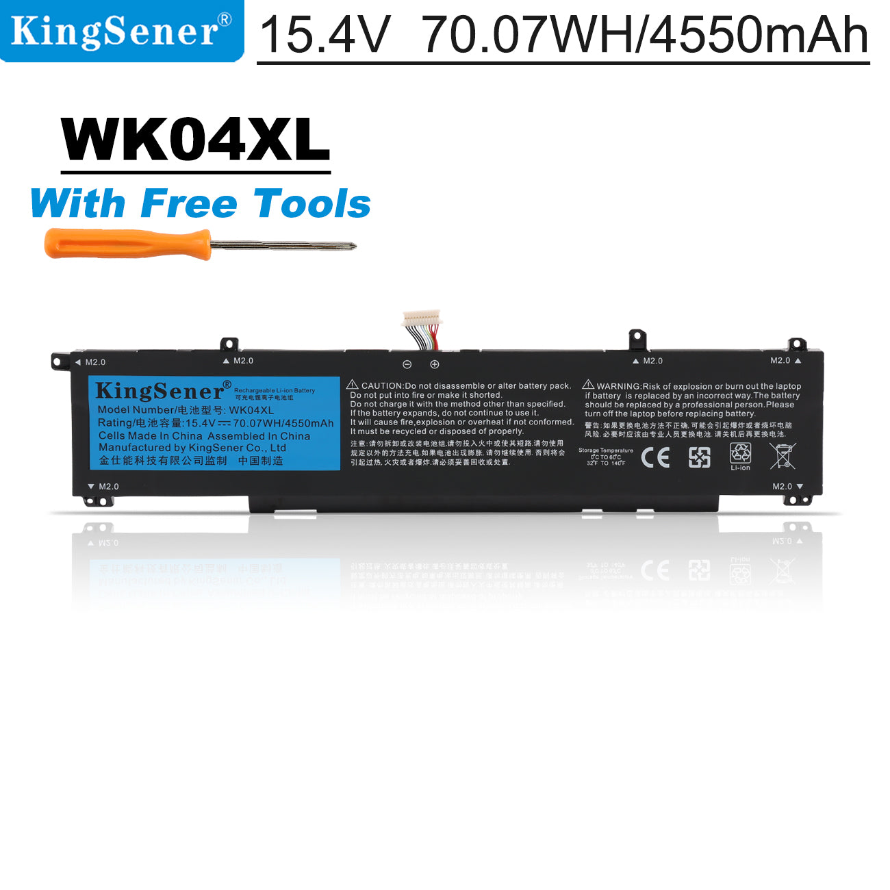 HP-WK04XL-4550mAh