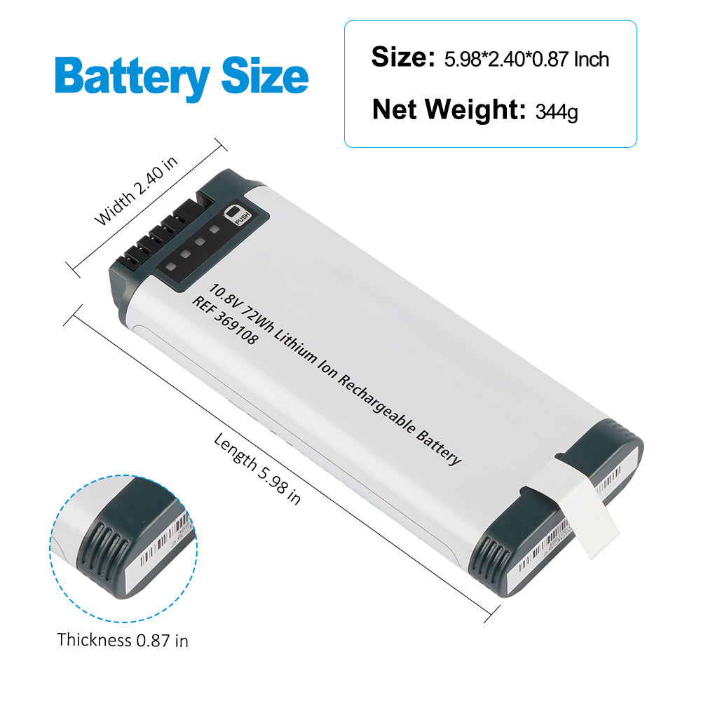 Hamilton-369108-10.8V-72Wh-Medical-Battery