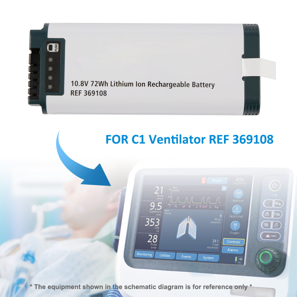 Hamilton-369108-10.8V-72Wh-Medical-Battery