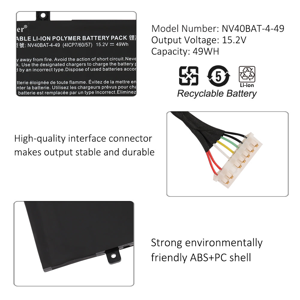 Hasee-NV40BAT-4-49-49WH