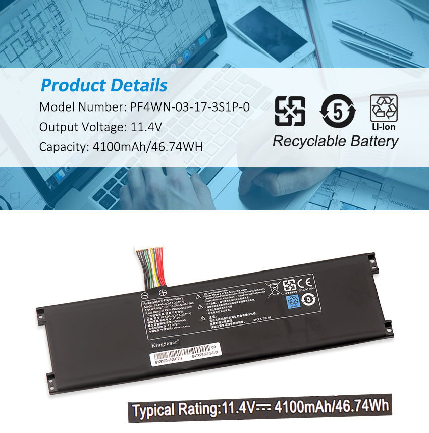 Hasee-PF4WN-03-17-3S1P-0-4100mAh