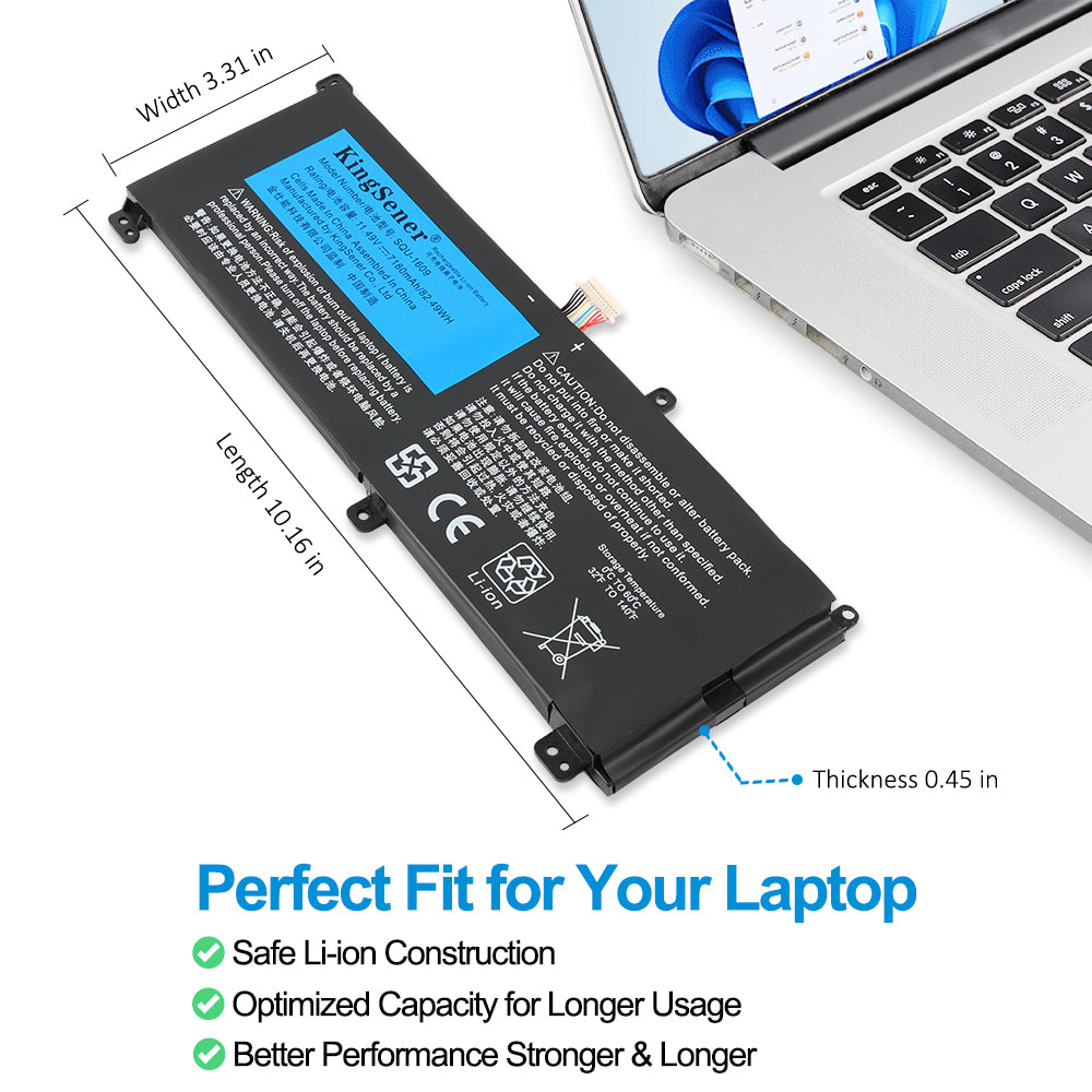 Hasee-SQU-1609-11.49V-82.49Wh-Laptop-Battery