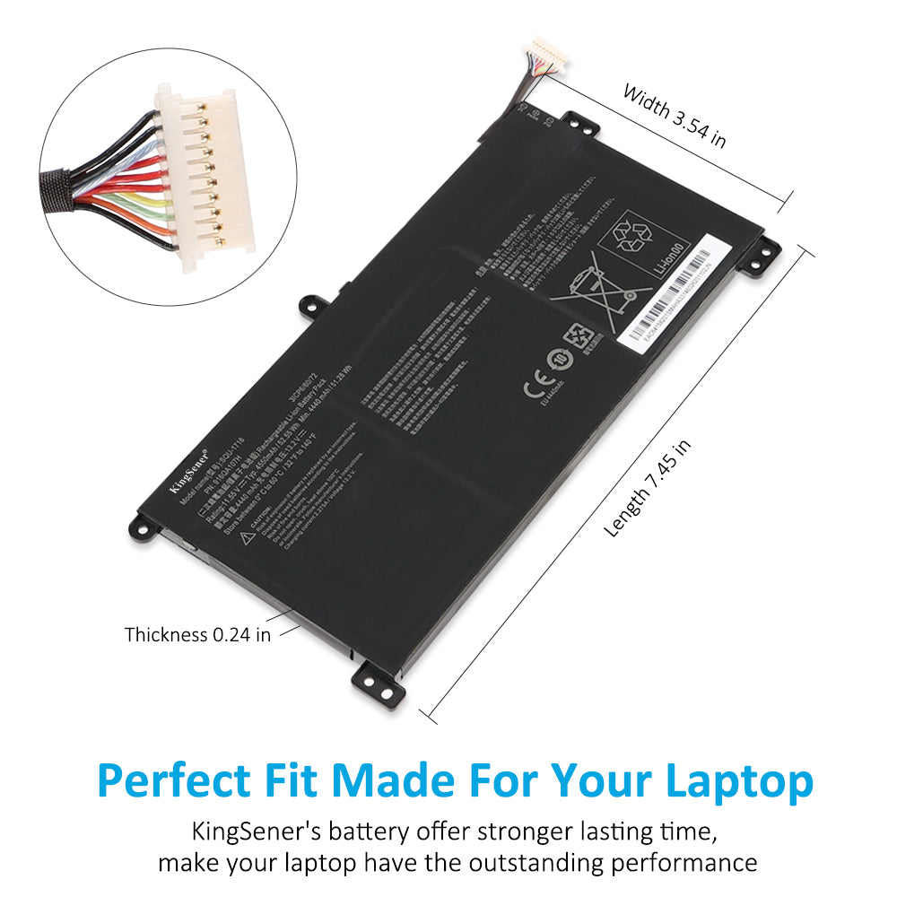 Hasee-SQU-1716-4550mAh-Laptop-Battery