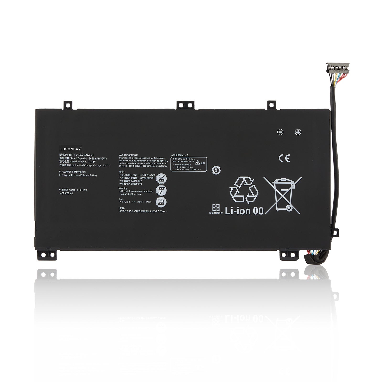 Huawei-HB4593J6ECW-31-11.46V-42WH-Laptop-Battery-LUSONBAY