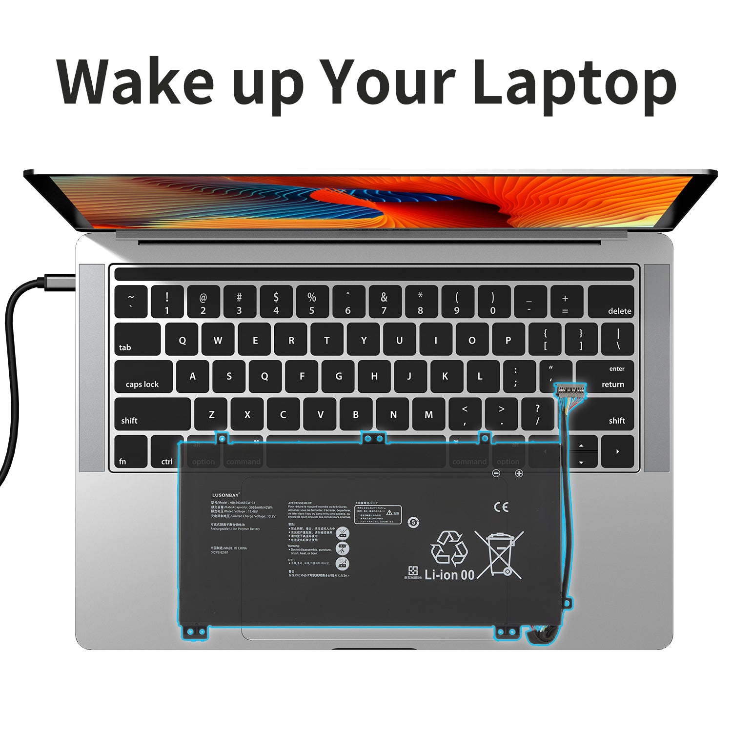 Huawei-HB4593J6ECW-31-11.46V-42WH-Laptop-Battery-LUSONBAY