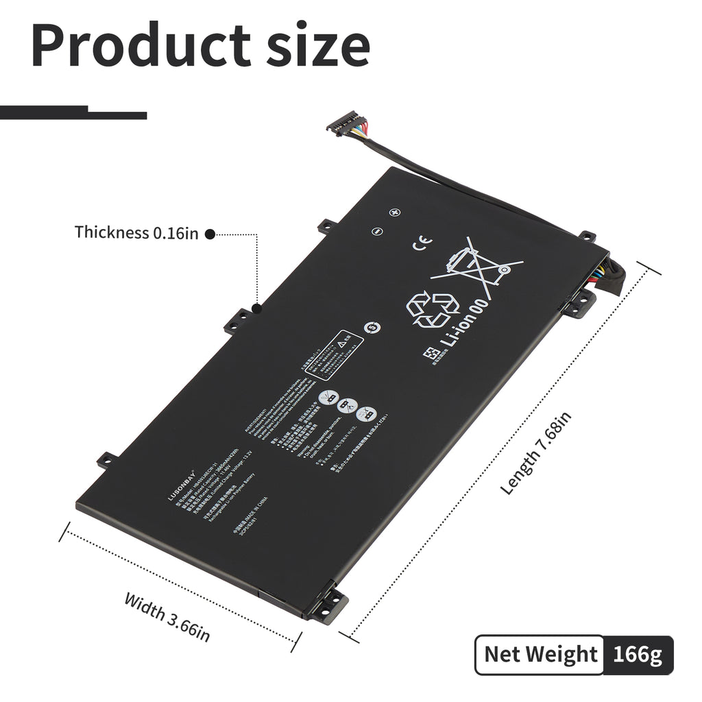 Huawei-HB4593J6ECW-31-11.46V-42WH-Laptop-Battery-LUSONBAY