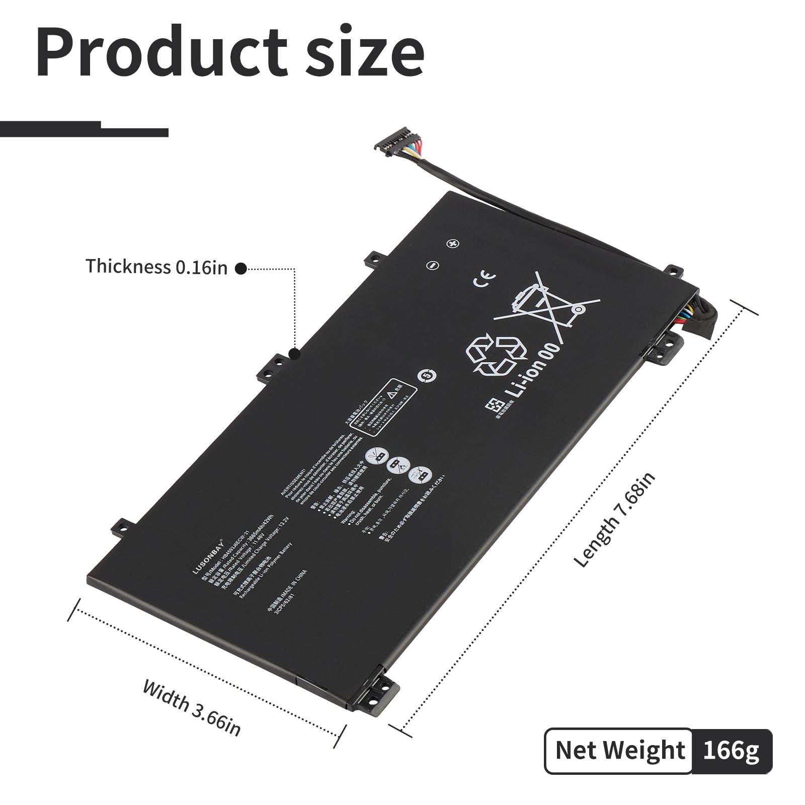 Huawei-HB4593J6ECW-31-11.46V-42WH-Laptop-Battery-LUSONBAY
