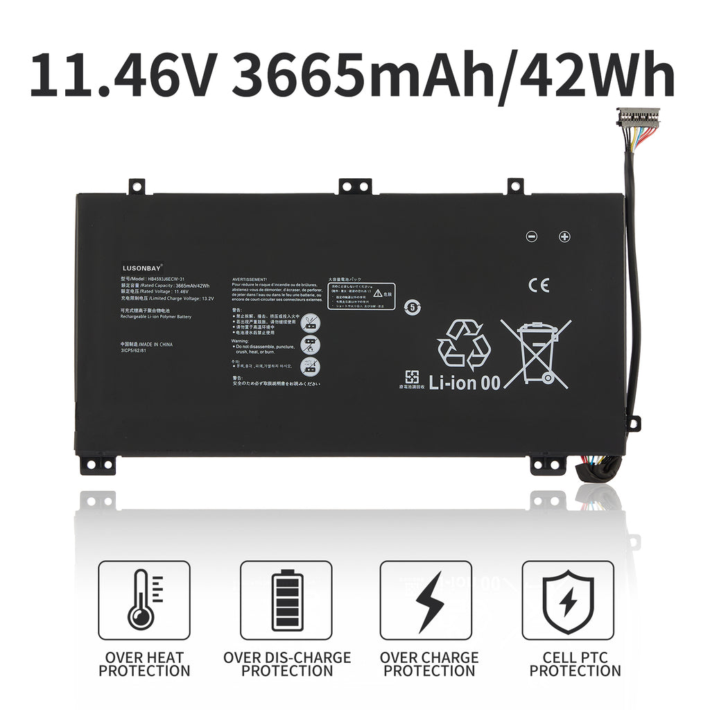 Huawei-HB4593J6ECW-31-11.46V-42WH-Laptop-Battery-LUSONBAY