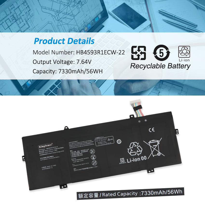 Huawei-HB4593R1ECW-22-7.64V-56WH-Laptop-Battery
