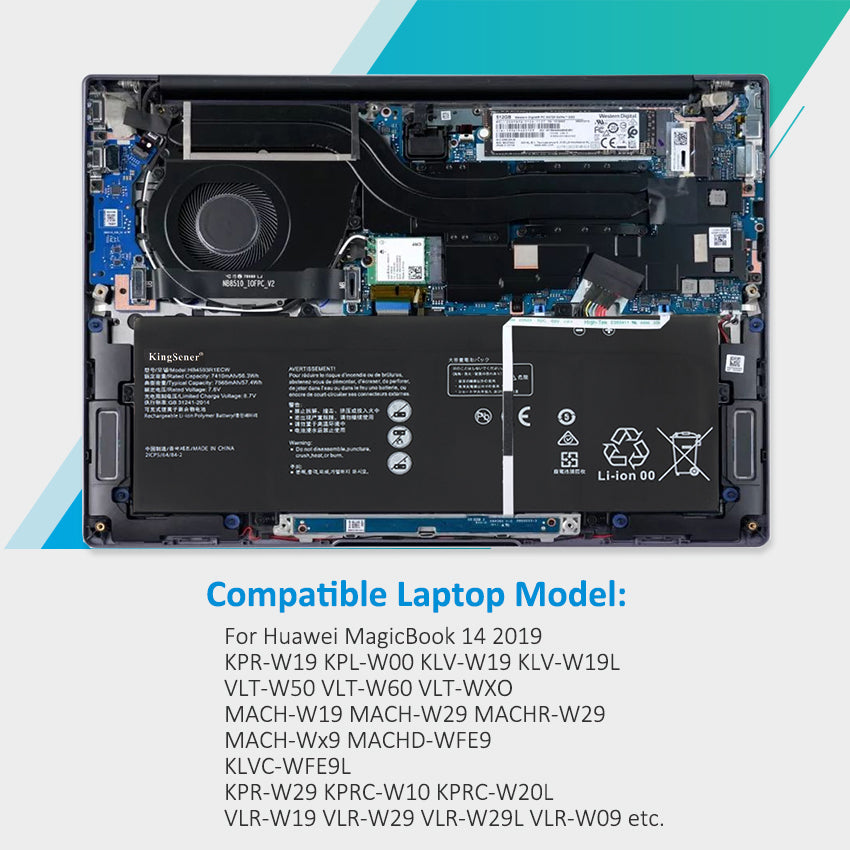 Huawei-HB4593R1ECW-7.6V-57.4WH-Laptop-Battery