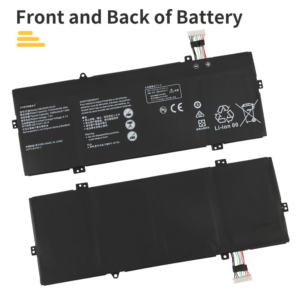 Huawei-HB4593R1ECW-7.6V-57.4WH-Laptop-Battery-LUSONBAY
