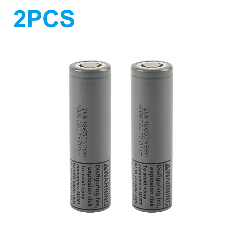INR18650H26A 2500mAh 3.6V 鋰離子充電電池 – 22A 高電流