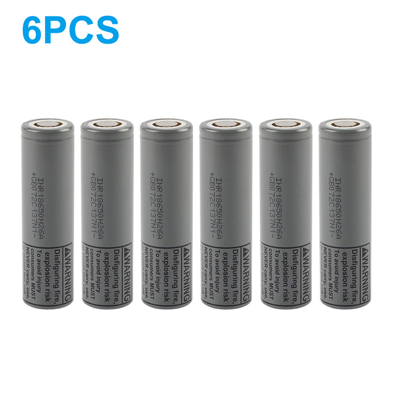 INR18650H26A 2500mAh 3.6V 鋰離子充電電池 – 22A 高電流