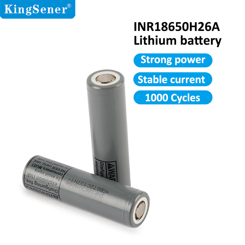 INR18650H26A 2500mAh 3.6V Li-ion Rechargeable Battery Cell – 22A High Drain