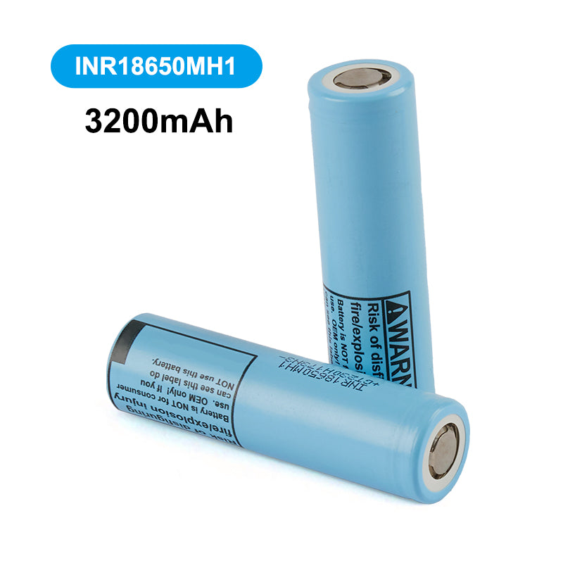 INR18650MH1 電池 3200mAh 3.7V 適用於 LG 鋰充電電池組手電筒電子煙點焊接/引線 1-10 件