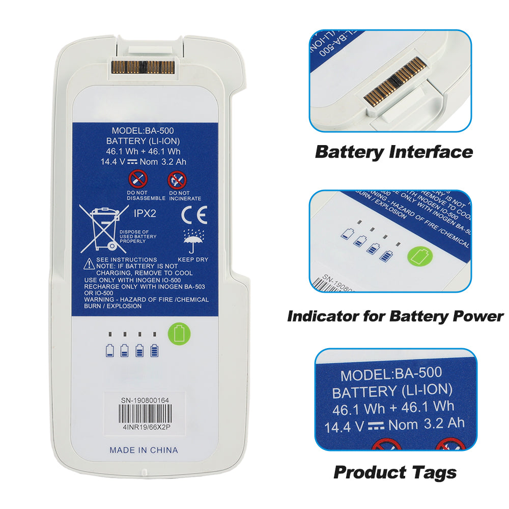 Inogen-BA-500-14.4V-3200mAh-Medical-Battery