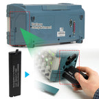 NI2040HD 7200mAh battery installation diagram showing how to insert NI2040 10.8V Li-ion battery into device battery compartment with hand inserting battery into slot