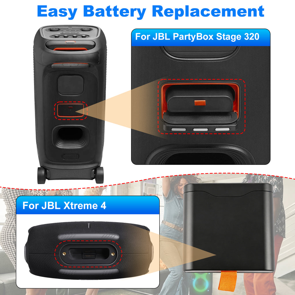 FG4CELL21700X(2S2P) Replacement Battery For JBL PartyBox Stage 320 Xtreme 4 - Easy Battery Replacement
